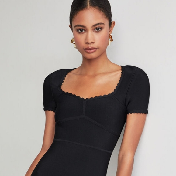 BCBG MAXAZRIA Scalloped Bodycon Dress - Picture 2 of 15